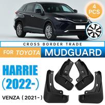 4vnt automobilio purvasaugiai, skirti Toyota HARRIER 2022 Venza 2022 purvasaugiai, sparnai purvasaugiai, purvasaugiai juoda