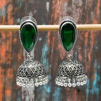 Peridotas, Brangakmenis 925 Sterlingas Sidabras Rankų darbo Nuostabūs Papuošalai Auskaras 1.70 inches žalia