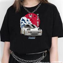 Initial D Tee Moteriški Harajuku marškinėliai Moteriški Juokingi dizainerių drabužiai M