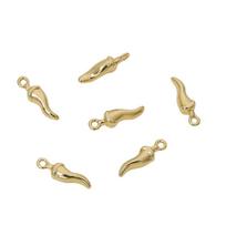 Varinis Žemės riešuto Moliūgo Čili Baklažano Daržovės Pakabukas DIY Papuošalų Gamybai Rankdarbių Aksesuarai 3x11mm beige