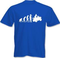 Keturračiai Unisex marškinėliai Evolution Of Biking Funny Quads S