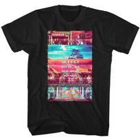 Street Fighter Stage Select Slim Fit Black Unisex T-shirt XXXXL pink