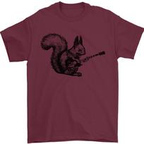 A Squirrel Playing The Guitar Unisex T-shirt XXXXL black