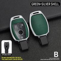 2 3 mygtukai, skirti Mercedes Benz ABRG klasės GLK GLA GLC GLR W204 W210 W176 W202 W463 lengvojo lydinio automobilio nuotolinio valdymo pulto rakto dėklo dangtelio korpusas gray