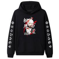 Genshin Impact Mobile Tour Character Maple Yuanwanye Hoodie Long Sleeve Sweater for Men and Women Couples Fashion Top Thickened S black