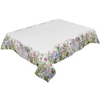 Velykų akvarelė Augalai Zuikis Staltiesė Neperšlampama Vestuvių Valgomojo Dekoras Stalo bėgikas Šventinis Tortas Gėlėtas Dekoras Stalo viršelis 4pcs 33x48 Table mat white