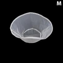 1vnt Sojų pieno filtro tinklelis Nailono skysčio filtro tinklinis maišelis Pieno kavos filtro tinklelis Daugkartinis suspaudžiamas tinklelio virtuvės įrankis 25*13cm gray