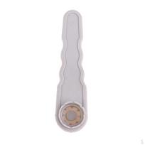 Patvarus 16 cm ilgio PVC oro vožtuvo raktas 8 griovelių veržliaraktis remonto įrankis kanojai, baidarei, plaustui, pripučiamam white