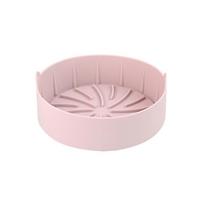 Silicone Air Fryer Reusable Air Fryer Basket Air Fryer Tray Nonstick Bakeware Accessories rožinė