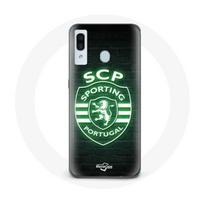Case - Maniacase - Samsung Galaxy A20 - Luminous - Black - Sporting Portugal juoda