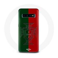 Coque Samsung galaxy S10 portugal logo vert et rouge raudona