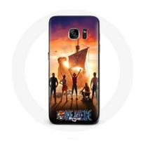 Case - Maniacase - Samsung Galaxy S6 Edge - Soft - Black - One Piece Poster Crews Art Season 1 juoda