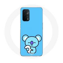Coque pour Oppo A74 5G Bangtan BTS BT21 Koya RM Fond Bleu mėlyna