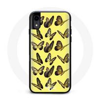 Coque Iphone XS forêt papillons jaune geltona