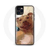 Coque Iphone 12 Pro Pitbull marron