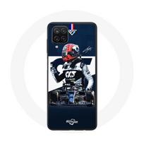Coque Samsung Galaxy A12 Formule 1 Max Verstappen Pilote automobile F1 Bleu mėlyna