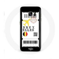 Coque pour samsung galaxy S6 edge Billet d'avion Bruxelles
