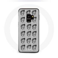 Coque pour Samsung Galaxy S9 plus Statue fond gris