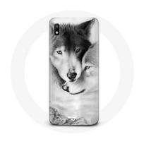 Coque pour Samsung Galaxy A10 Loup Duo animaux