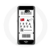 Coque pour samsung galaxy A5 2016 Billet d'avion Istanbul Turquie