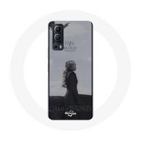 Coque pour Vivo Y72 Game of Thrones Saison 8 Daenerys Targaryen feu et sang Le Trône de Fer Logo Gri