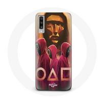 Coque pour Samsung Galaxy A70 Squid Game Masques Triangle carré et Cercle dessin