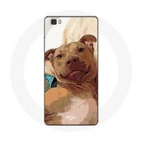 Coque pour Huawei P8 American Pit Bull Terrier Marron