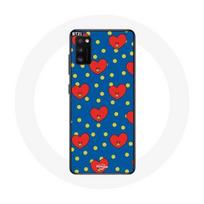 Coque pour Samsung Galaxy S20 Plus BTS Bangtan Garçons BT21 TATA de V Fond Bleu