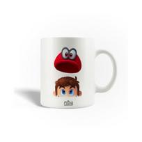 Keraminis puodelis - MANIACASE - Super Mario Odyssey - 30cl - Galima plauti indaplovėje - Baltas