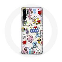 Coque pour Huawei P30 BTS Bangtan Sonyeondan BT21 Van Tata Chimmy Cooky Rj Koya Mang Et Shooky