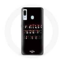 Coque pour Samsung Galaxy A20 Stranger Things Affiche Friends Don't Lie Joyeux noël