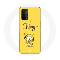 Coque pour Oppo A74 BTS Bangtan Garçons BT21 Chimmy Jimin Fond Jaune