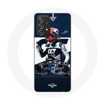 Coque pour Samsung Galaxy A52 Formule 1 Max Verstappen Pilote automobile F1 Bleu