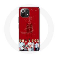 Coque pour Xiaomi Mi 11 Lite BTS Bangtan Garçons Fond Rouge Cadeau de Noël 2023