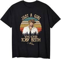 Just A Girl Who Loves Toby Keith Black Unisex T-Shirt S