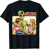 Retro Juokingi Nekalbėk su nepažįstamaisiais Ateivis 80-ųjų humoras Unisex marškinėliai S