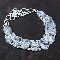 Pinolito Jaspis Brangakmenio Vėrinys Rankų Darbo Papuošalai 925 Sterlingų Sidabro Vėrinys Reguliuojamo Ilgio Grandinėlė Elegantiškas Vėrinys Jubiliejinė Dovana Adjustable gray