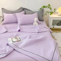 Prancūziško stiliaus dygsniuotas vasarinis antklodės komplektas „Elegance Princess Bubble“ siūlų oro kondicionavimo antklodės komplektas, odai draugiškas vasarinis apklotas 150x200cm Only quilt