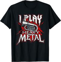 I Play Heavy Metal Tuba Player Marching Band Unisex T-Shirt S