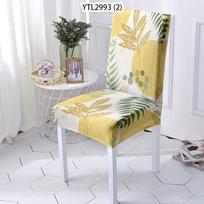 Geometry Plant Style Sėdynės užvalkalas Kėdės Užvalkalas Nuimamas Kėdės Užvalkalas Lapai Gėlės Raštai Valgomojo Kėdžių Užvalkalai Pradžia Stuhlbezug 1PCS beige