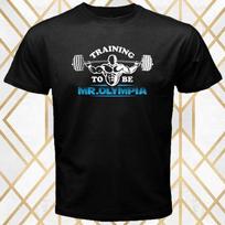 Treniruotė Būkite Ponas Olympia Sporto Salė Sporto Logotipas Juodi Unisex Marškinėliai S