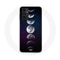 Coque Samsung Galaxy A14 4G lune phase nuit etoile