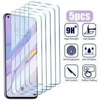 5 vnt. ekrano apsauga, skirta Huawei P30 P40 P20 Mate 20 Lite Y6 Y7 2019 grūdintam stiklui ant Huawei P Smart Z 2019 2021 Nova 5T Glass Huawei P20 Lite gryna