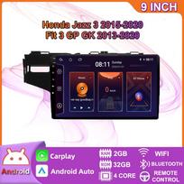 Automobilio radijas Carplay Honda Jazz 3 2015-2020 tinka 3 GP GK 2013-2020 Android multimedijos vaizdo grotuvas GPS navigacija WIFI 2+32GB 2+32GB