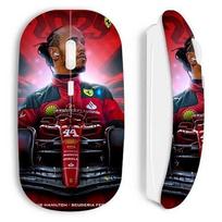 Souris - maniacase - Sans fil - Blanche - Lewis Hamilton Ferrari officiel