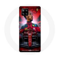 Maniacase dėklas Samsung Galaxy A42 5g Lewis Hamilton Ferrari oficialus