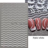 Nail Sticker Sparkling Hollow Pentagram Heart-shaped Lines  Lines Feather Nail Enhancement Back Glue Nail Stickers A