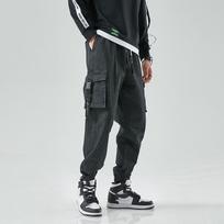 Vyriški bėgikai Cargo džinsinės kelnės Baggy Harem japoniška gatvės apranga Styke vyriška kulkšnis Harajuku laisvalaikio hip-hop džinsai kelnės Vyrai XXXXXL juoda