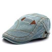 Washed cowboy duck tongue cap Double arrow beret men and women fashion sun hat worn retro forward cap 56-58cn
