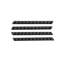 TESIN Car A-pillar Corner Decoration Cover Sticker For Suzuki Jimny JB74      Engine Angle Cover Accessories Carbon fiber Grain black